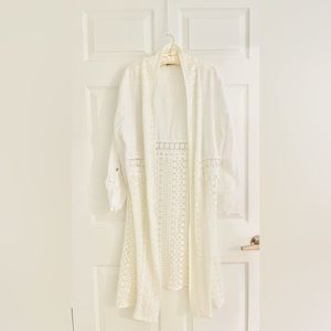 Chic White Lace Cardigan